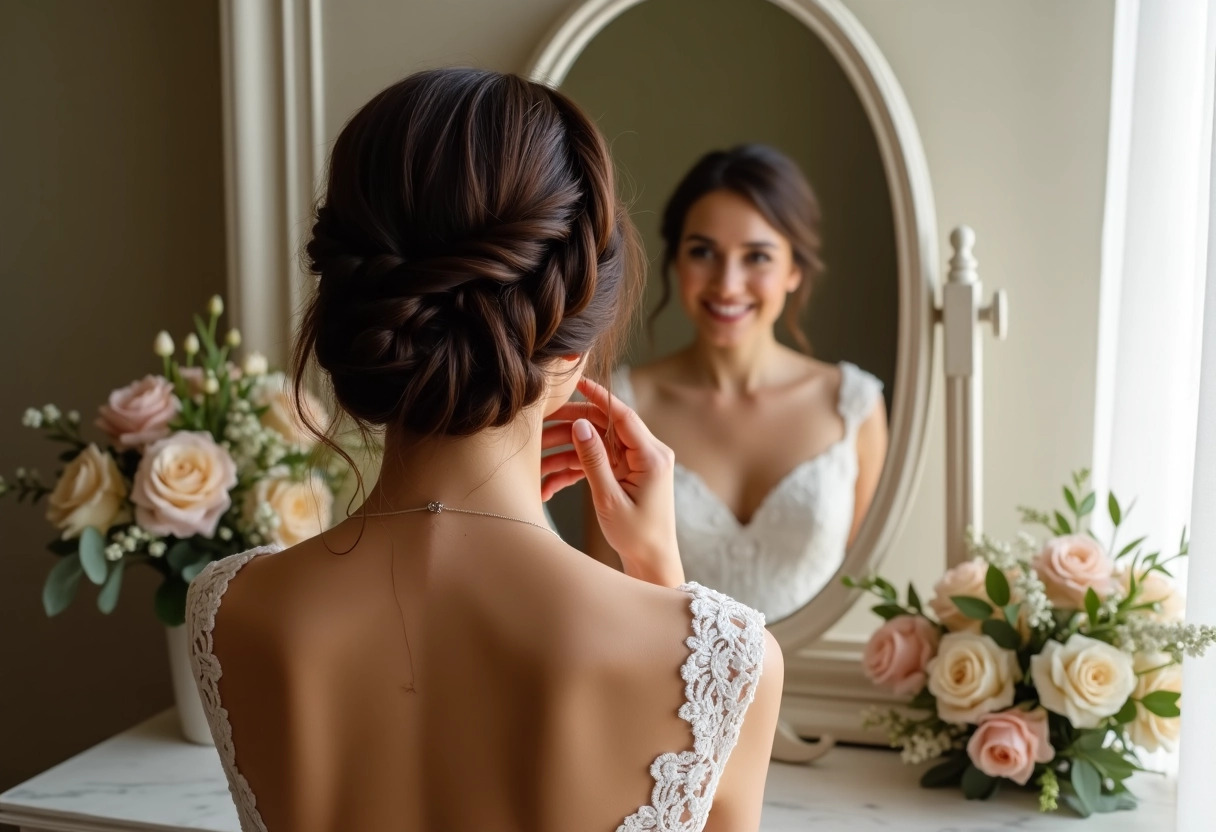 coiffure mariage tressée